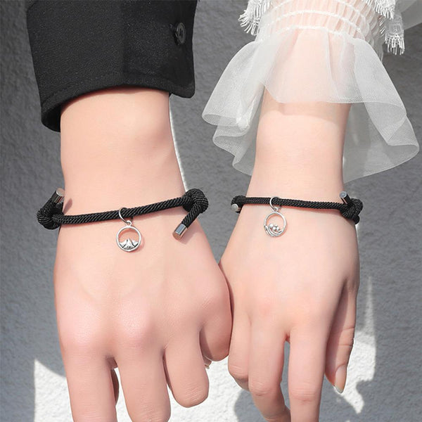 Mountain & Sea Magnetic Couples Bracelets.