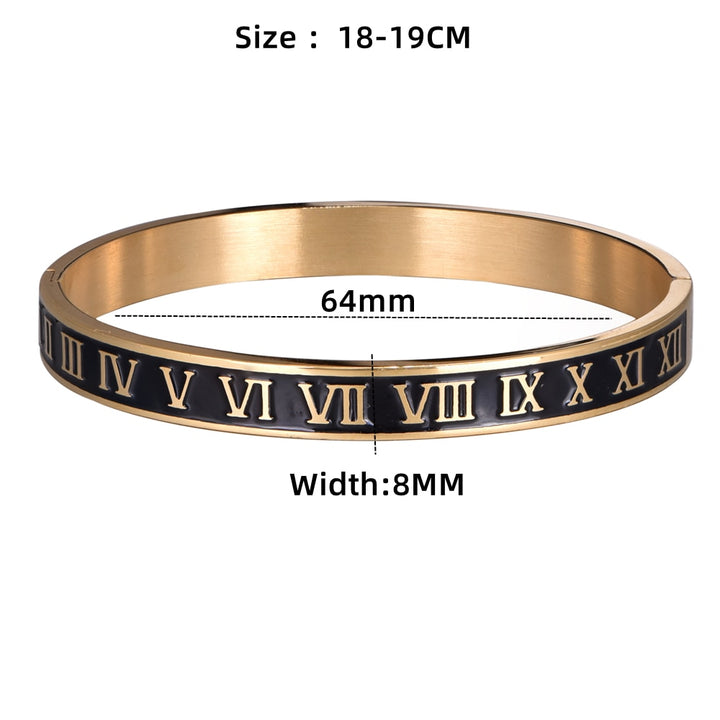 Carus Roman Numeral Cuff Bracelet.