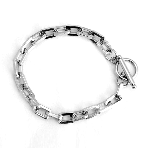 Chain Link Mens Bracelet.