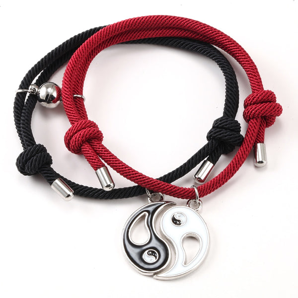 Yin & Yang Magnetic Couples Bracelets.
